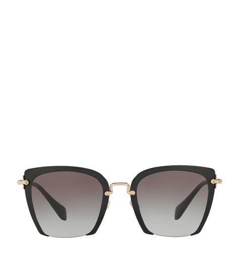 miu miu sunglasses all black|miu oversized sunglasses.